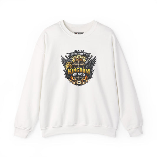 Bold & Warrior-Driven Member of the Kingdom of God Unisex Heavy Blend™ Crewneck Sweatshirt