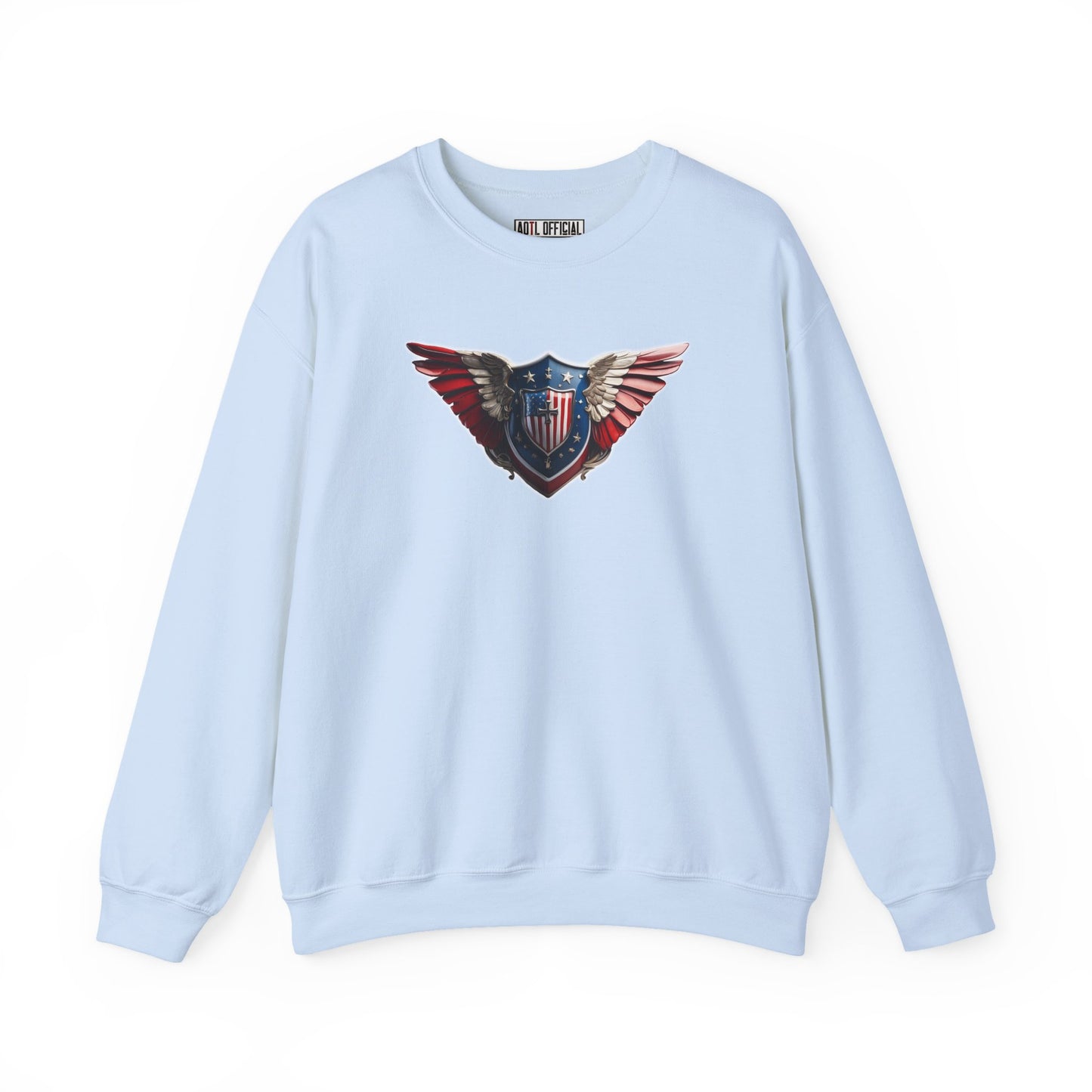 3D Winged Shield Unisex Heavy Blend™ Crewneck Sweatshirt