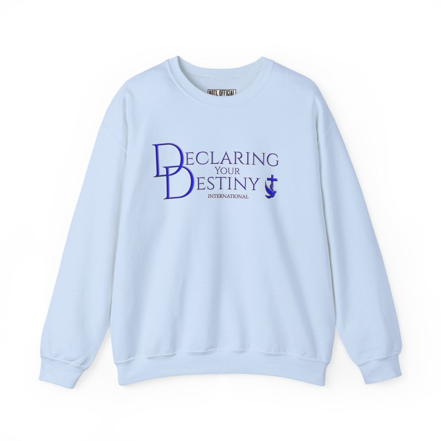 Declaring Your Destiny Blue & Gold Logo Unisex Heavy Blend™ Crewneck Sweatshirt