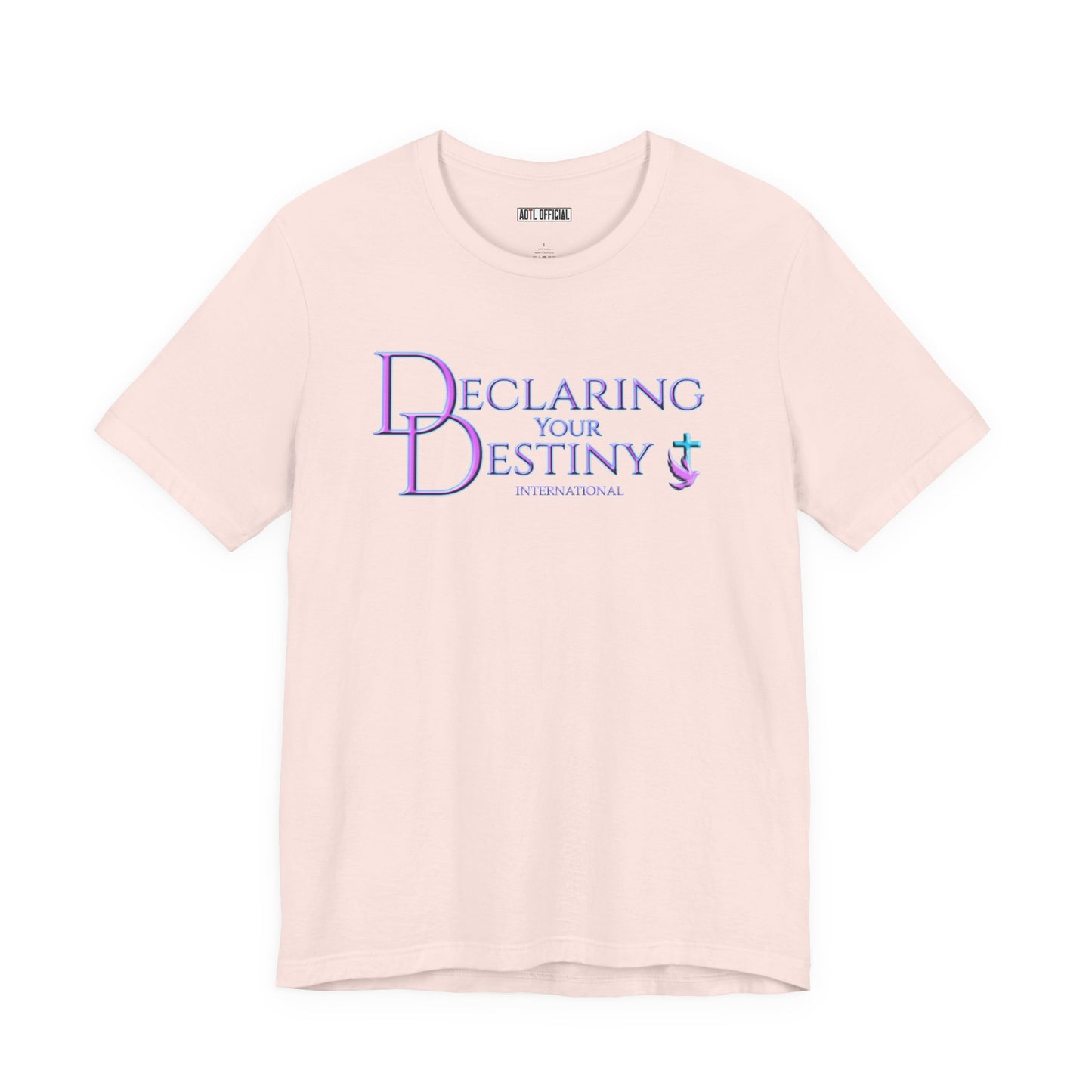 Declaring Your Destiny Lilac & Teal logo t-shirt