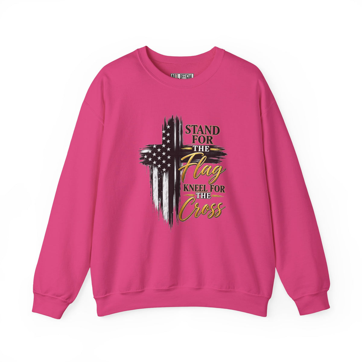 Stand for the Flag, Kneel for the Cross Christian Sweatshirt
