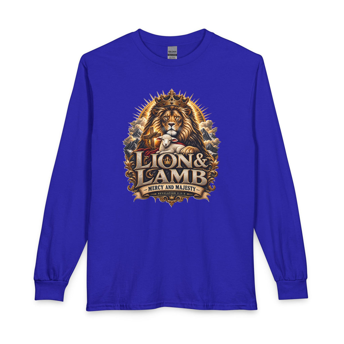 Lion & Lamb – Mercy and Majesty Christian Long Sleeve Shirt