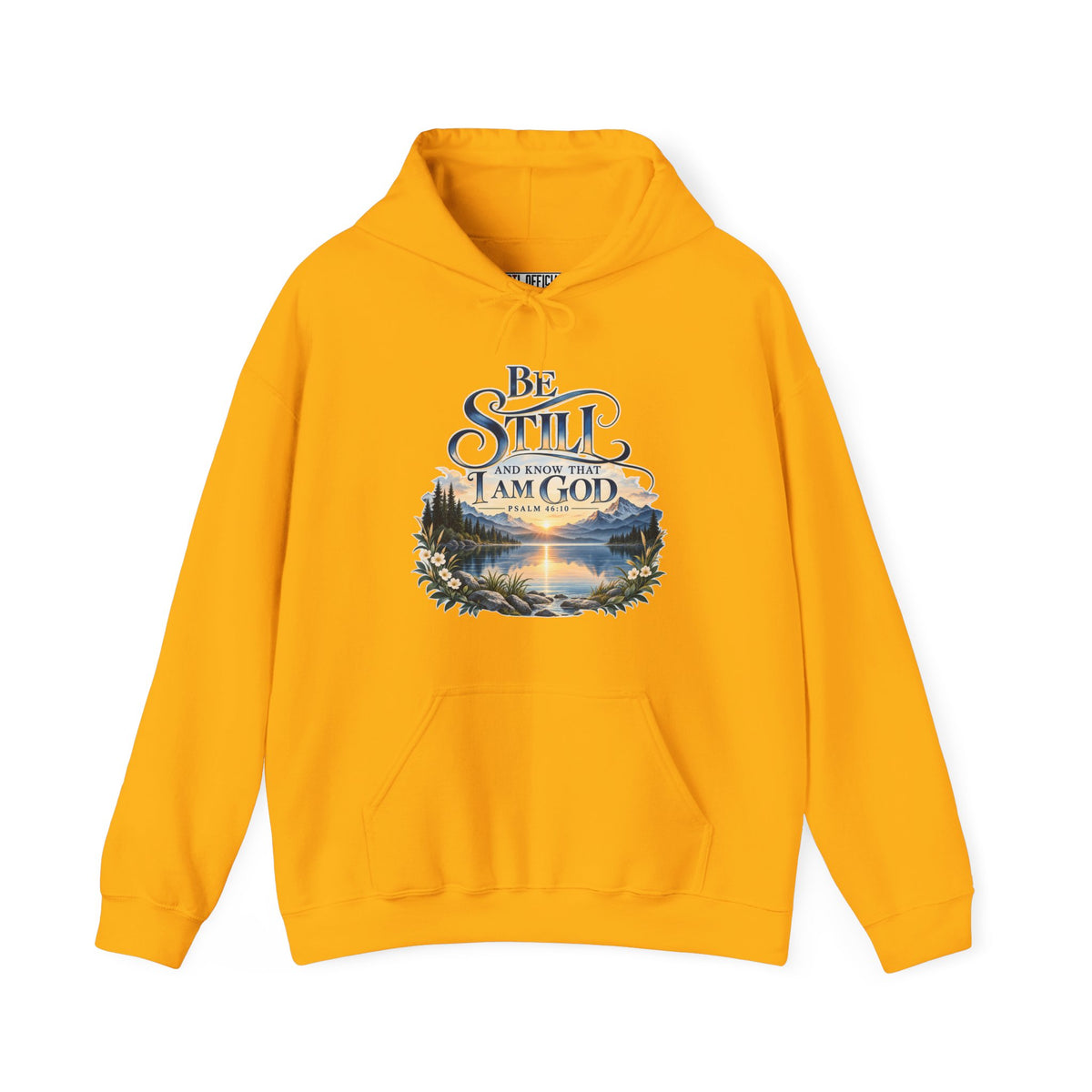 Be Still & Know – Psalm 46:10 Christian Mountain Design Christian Hoodie