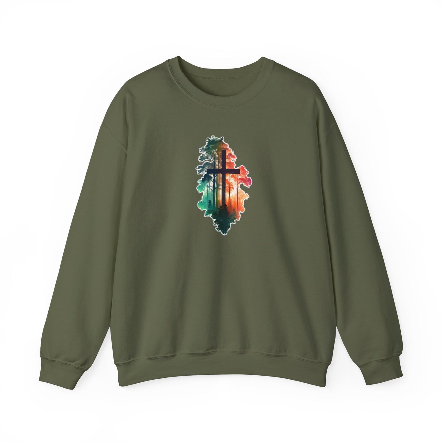 Cross in the Wilderness Unisex Heavy Blend™ Crewneck Sweatshirt