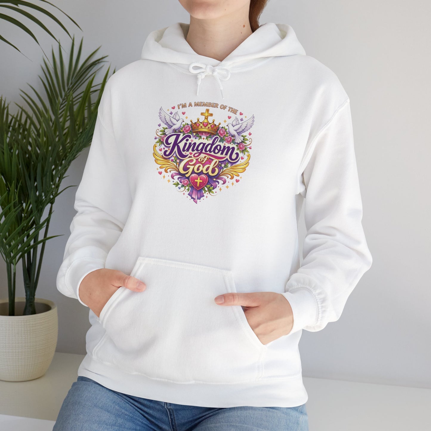 Graceful & Royal Member of the Kingdom of God Unisex Heavy Blend™ Hooded Sweatshirt