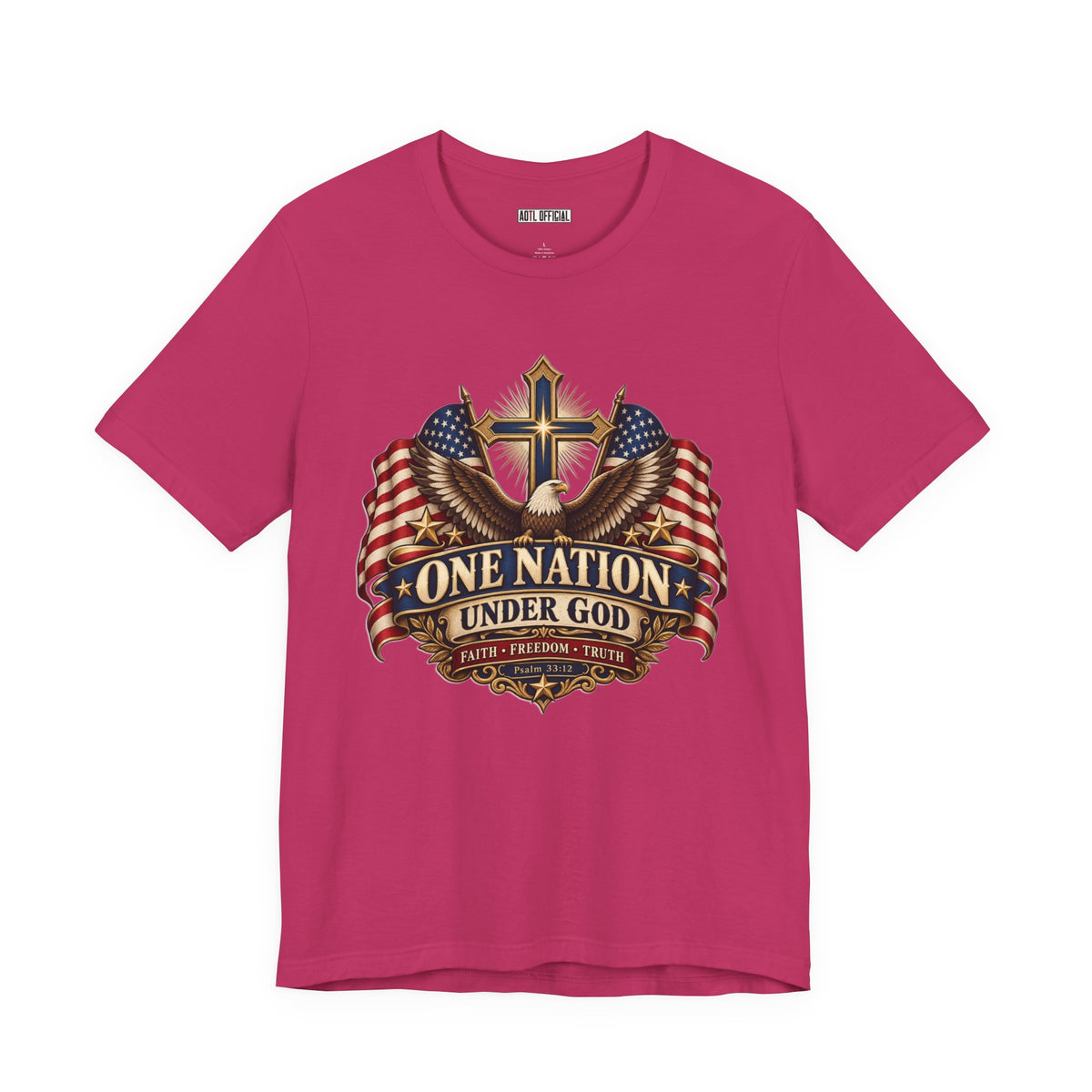 One Nation Under God — Faith, Freedom & Truth Christian T-shirt