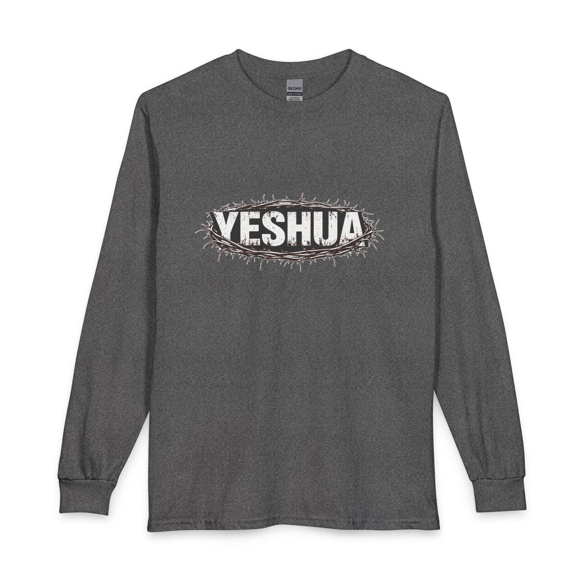 Yeshua Crown Of Thorns Christian Long Sleeve Shirt
