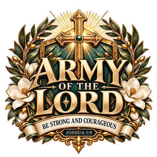 Army of the Lord — Strong and Courageous Christian Hoodie