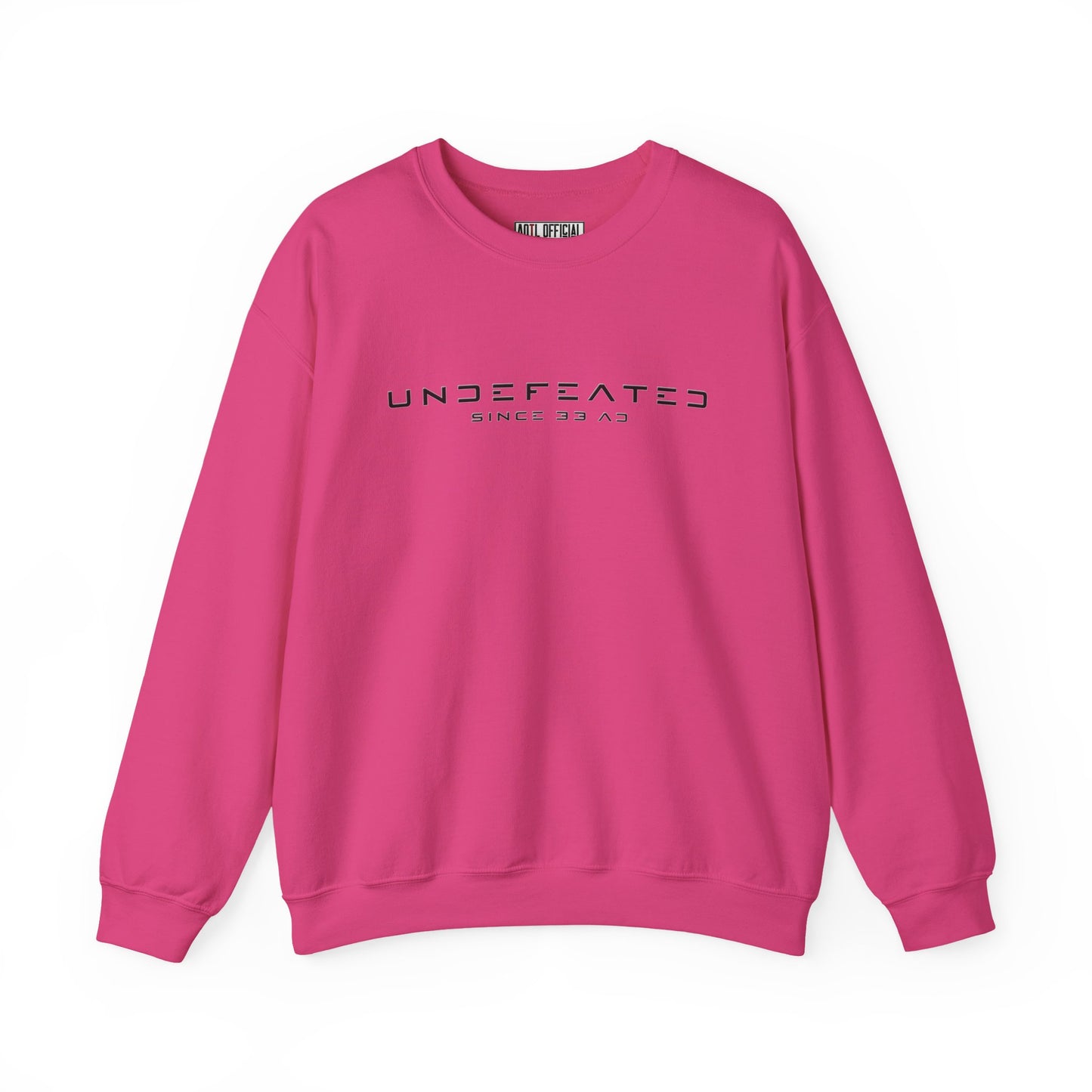 Undefeated Since 33 AD Modern Script Christian Sweatshirt