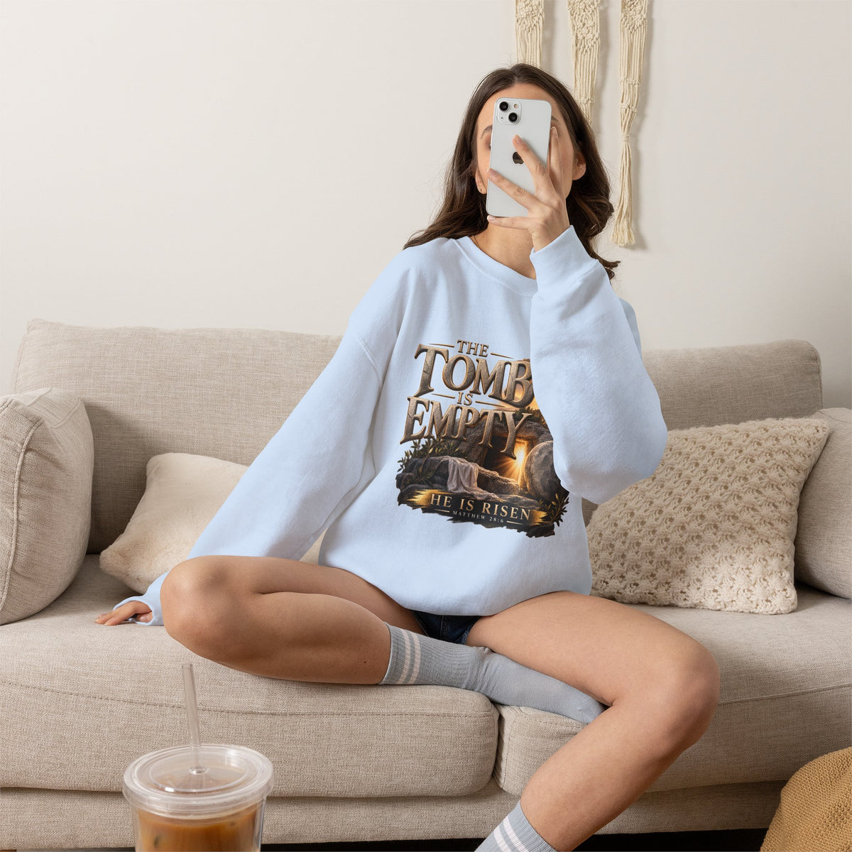 The Tomb Is Empty — Matthew 28:6 Christian  Sweatshirt