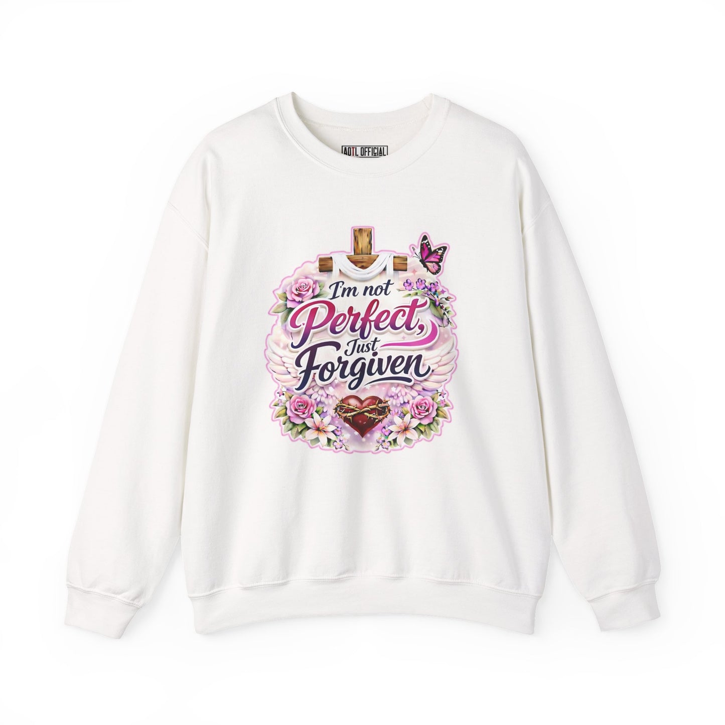 I'm Not Perfect, Just Forviven Nature Edition Unisex Heavy Blend™ Crewneck Sweatshirt