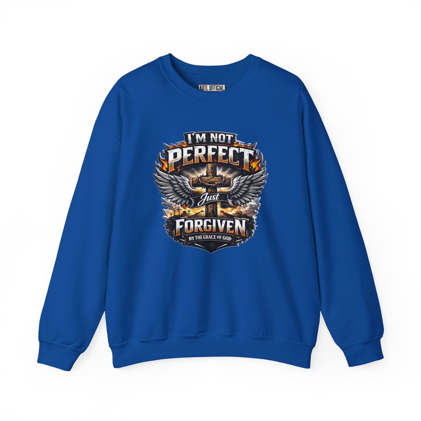 I'm Not Perfect, Just Forgiven Unisex Heavy Blend™ Crewneck Sweatshirt