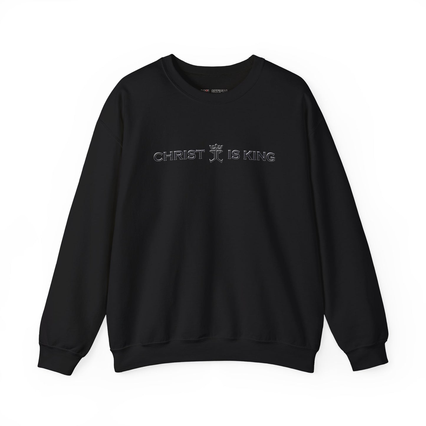 Christ is King featuring the Jesus Christ is King logo Unisex Heavy Blend™ Crewneck Sweatshirt