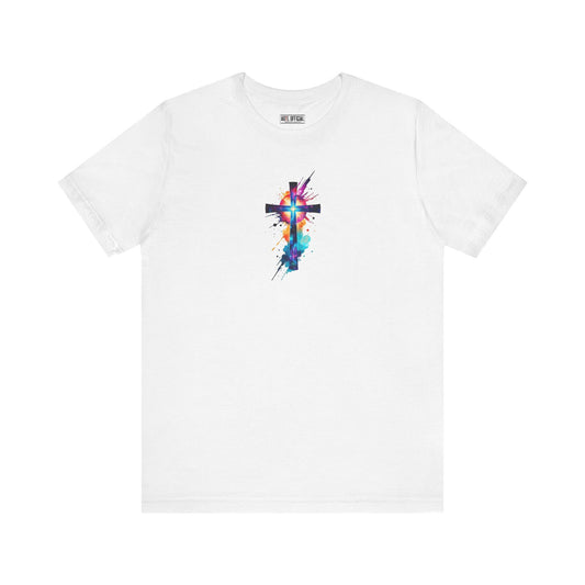 Cosmic Reverence Cross Christian Unisex Short Sleeve Tee