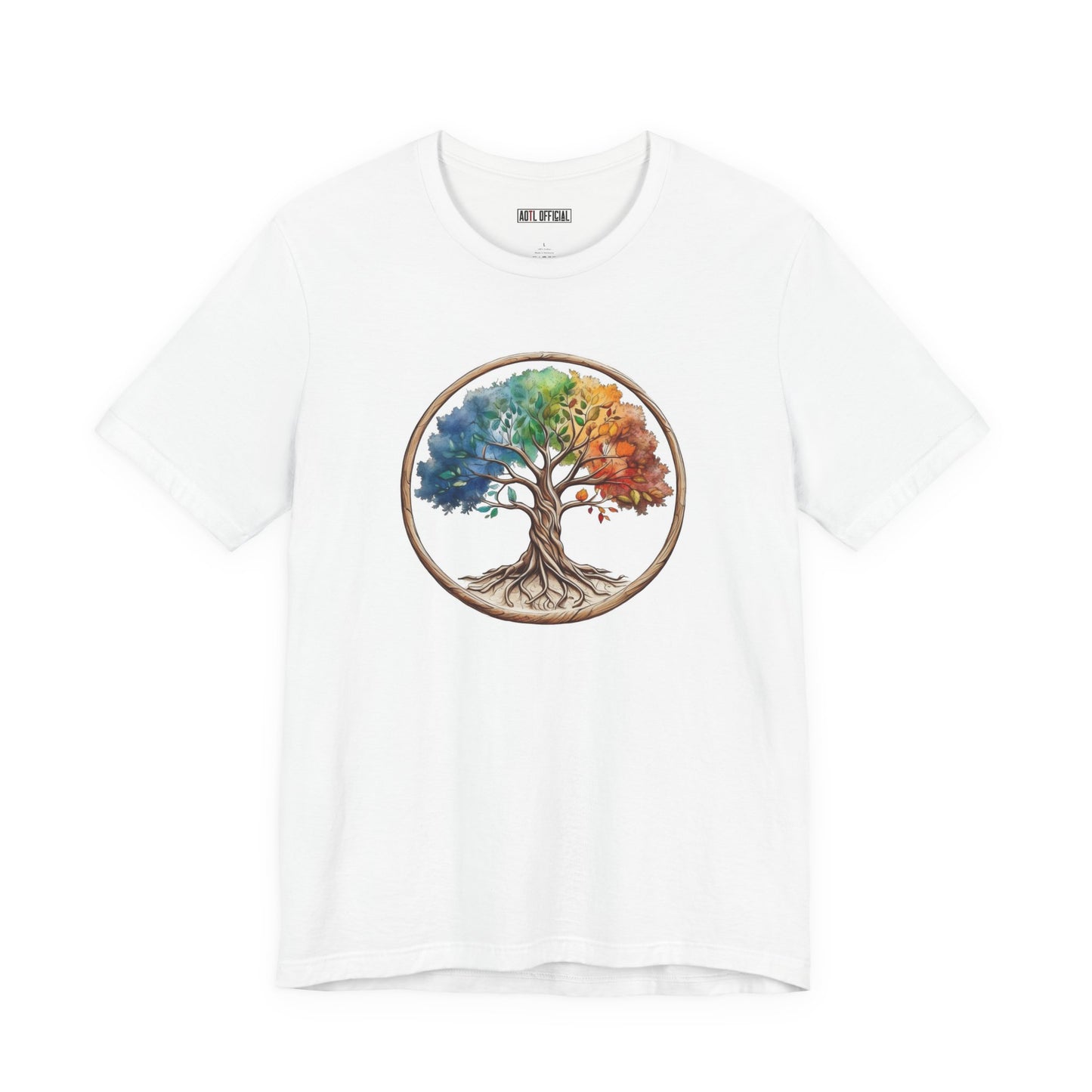 Colorful Tree Of Life Unisex Short Sleeve Tee