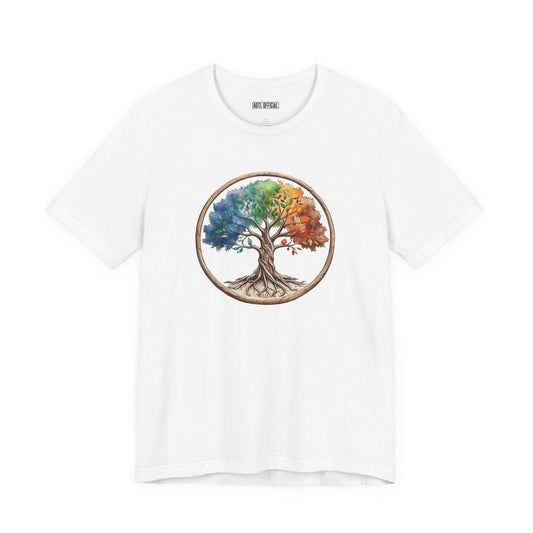 Colorful Tree Of Life Unisex Short Sleeve Tee