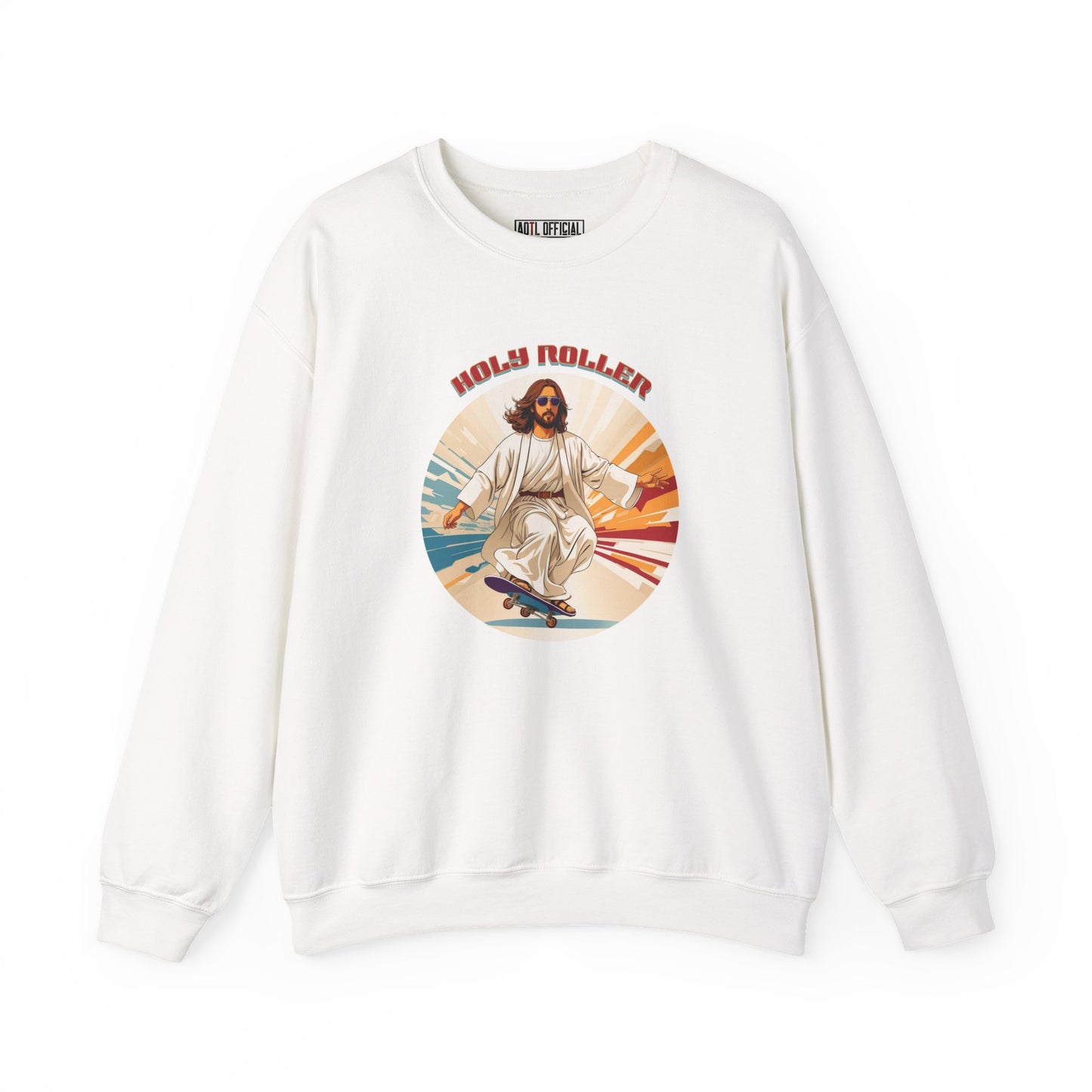 Holy Roller Jesus Unisex Heavy Blend™ Crewneck Sweatshirt
