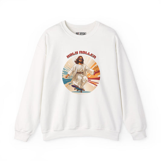 Holy Roller Jesus Unisex Heavy Blend™ Crewneck Sweatshirt
