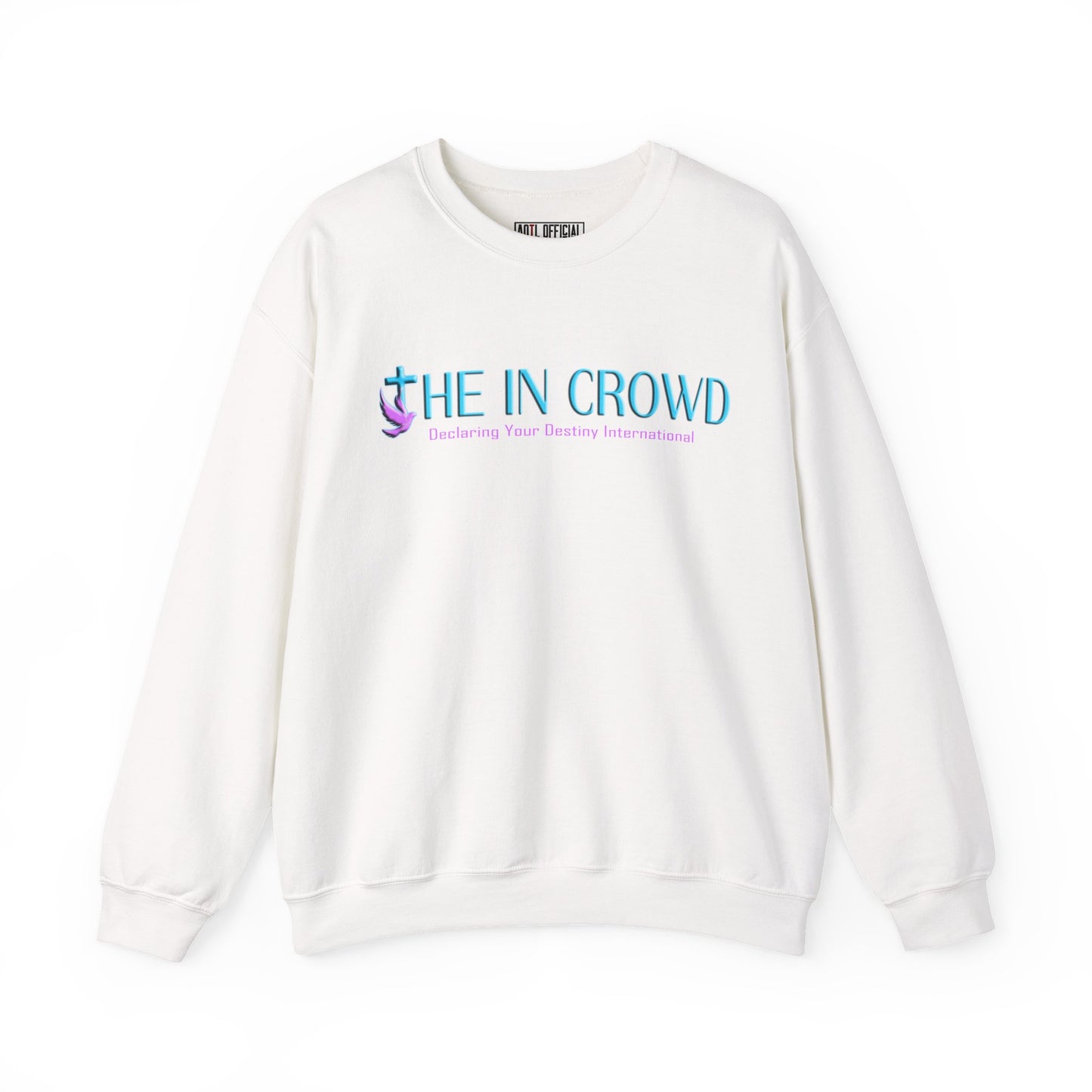 The In Crowd Purple & Teal logo Unisex Heavy Blend™ Crewneck Sweatshirt