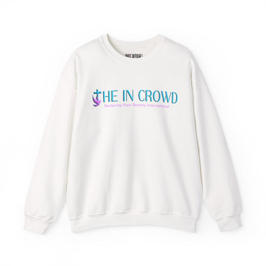 The In Crowd Purple & Teal logo Unisex Heavy Blend™ Crewneck Sweatshirt