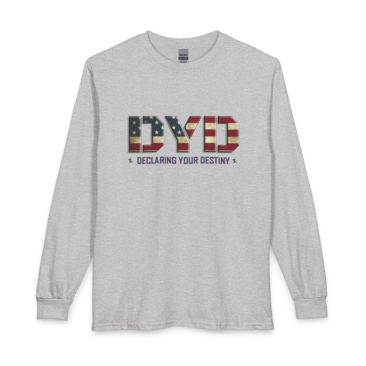 Declaring Your Destiny USA logo Christian Long Sleeve Shirt
