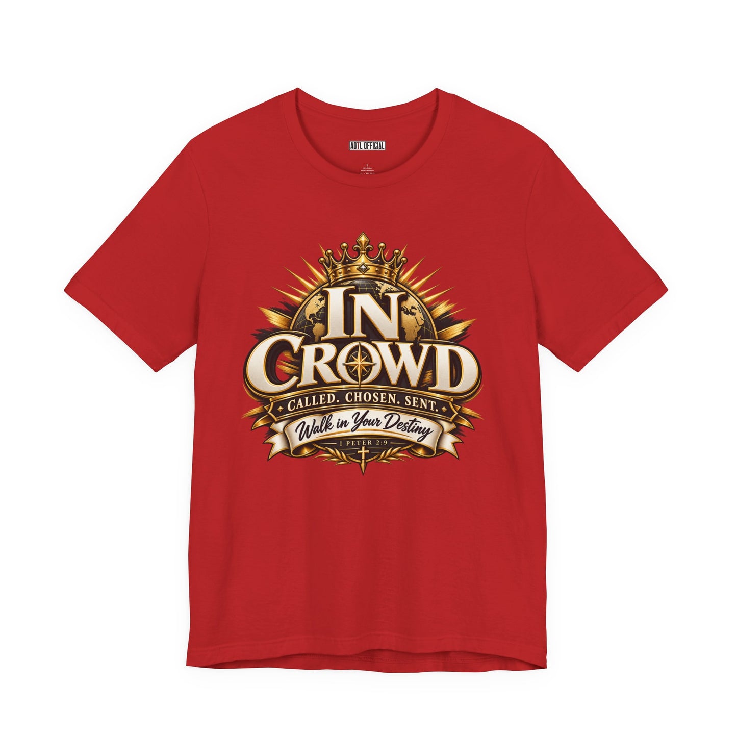 In Crowd – Called. Chosen. Sent.  Christian T-shirt