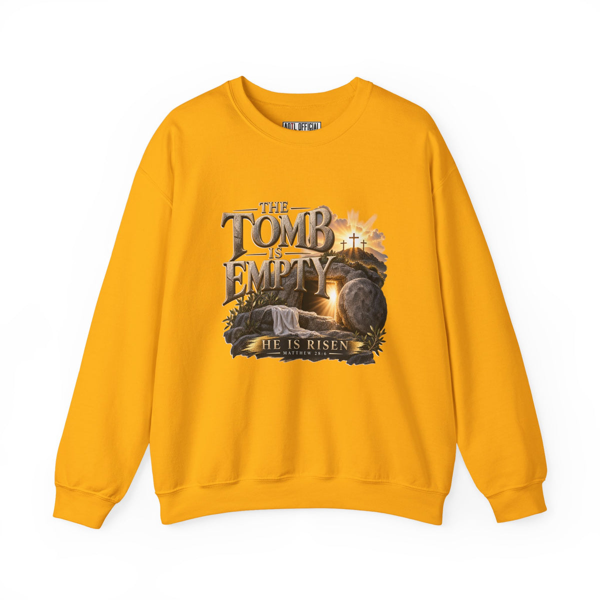 The Tomb Is Empty — Matthew 28:6 Christian  Sweatshirt