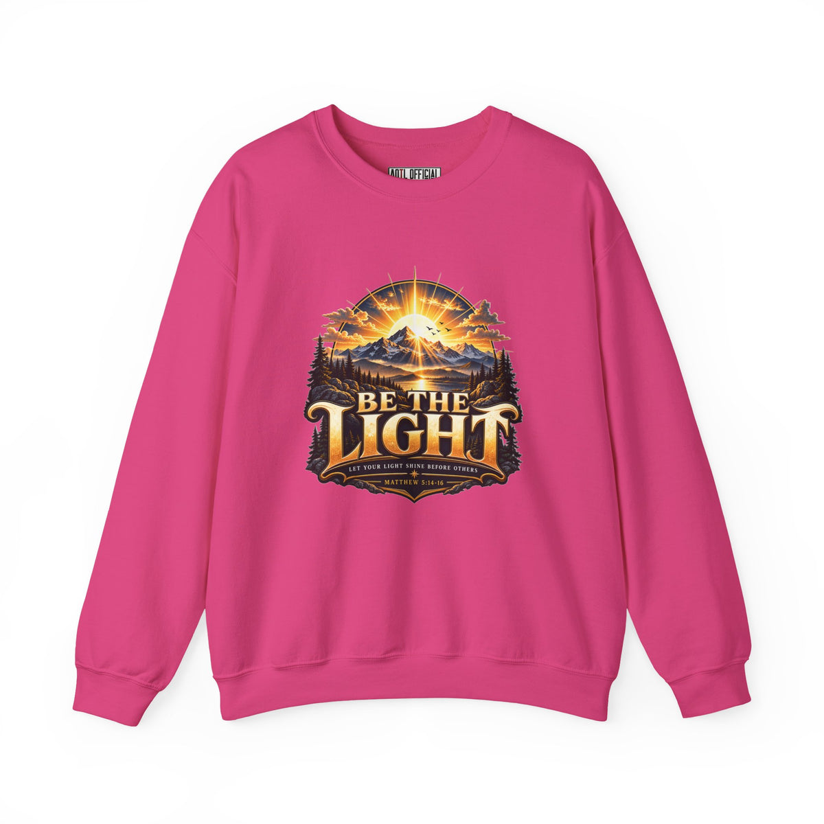 Be the Light – Matthew 5:14-16 Christian Mountain Design Christian  Sweatshirt