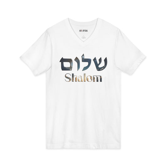 Shalom  V-Neck Tee