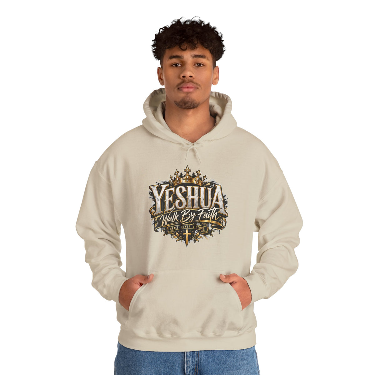 Yeshua – Walk By Faith Christian Hoodie