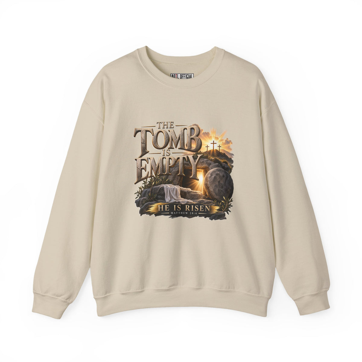 The Tomb Is Empty — Matthew 28:6 Christian  Sweatshirt