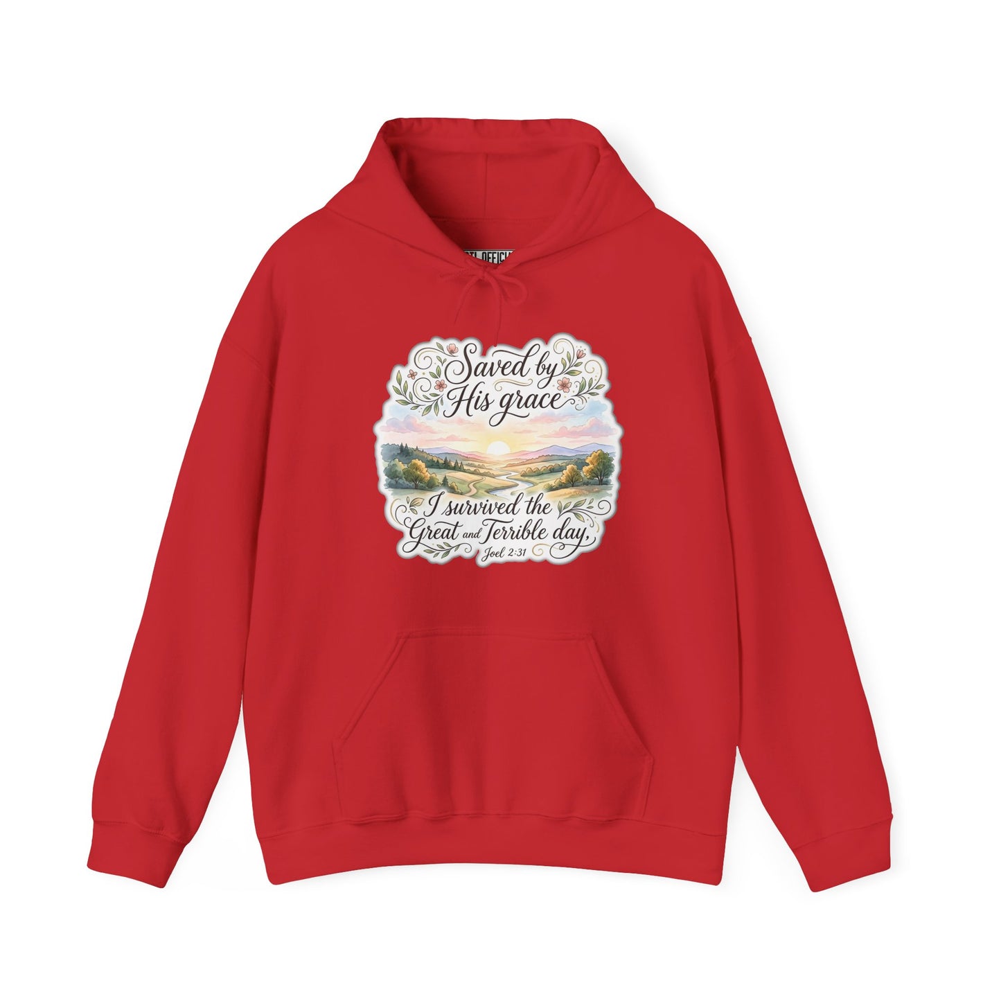 Grace Beyond the Horizon – I Survived the Great and Terrible Day (Joel 2:31) Christian Hoodie