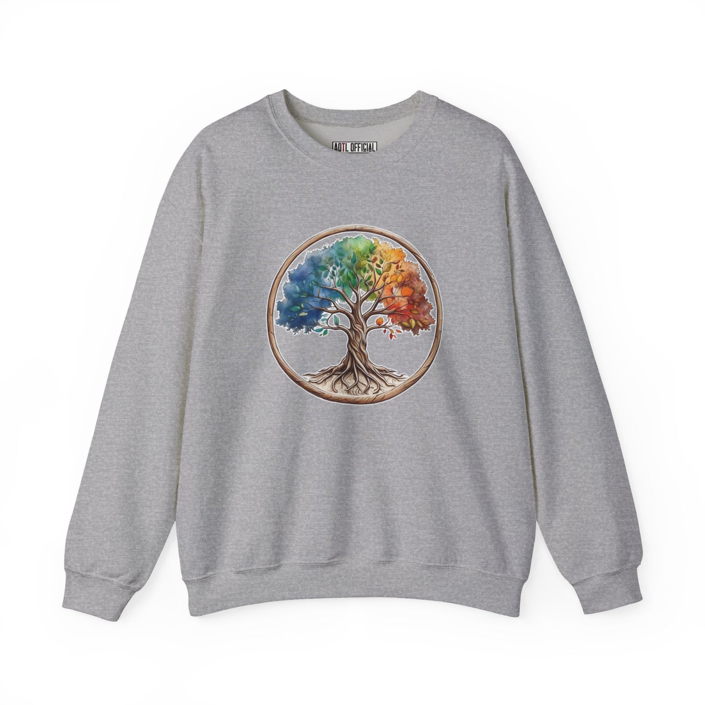 Colorful Tree of Life Unisex Heavy Blend™ Crewneck Sweatshirt