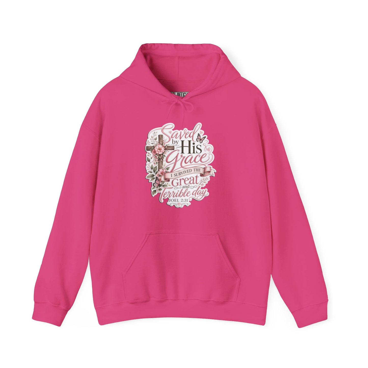 Grace in Bloom – I Survived the Great and Terrible Day (Joel 2:31) Christian Hoodie