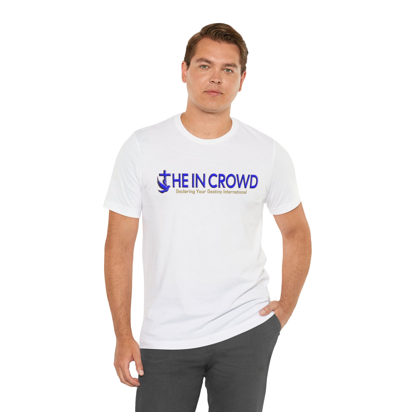 The In Crowd Blue & Gold logo t-shirt