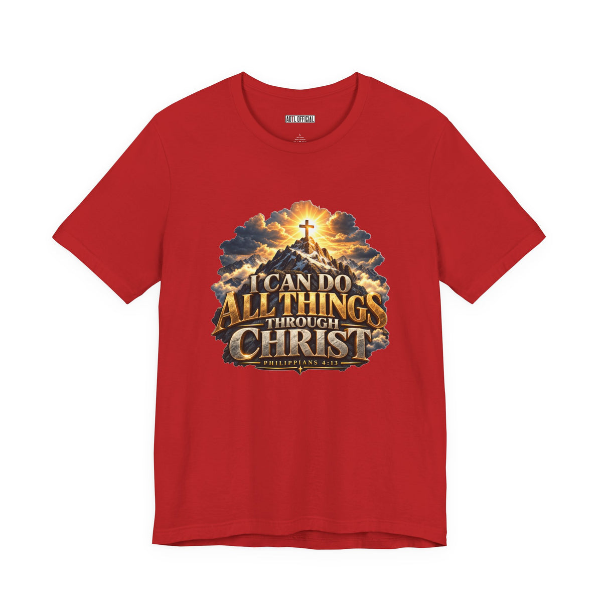 I Can Do All Things Through Christ – Philippians 4:13 Mountain Christian T-shirt