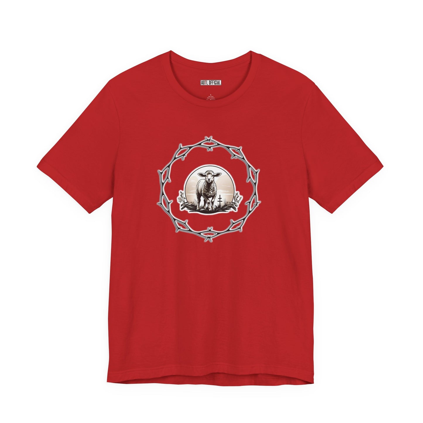 Circle of Thorns & Sacrificial Lamb Unisex  Short Sleeve Tee