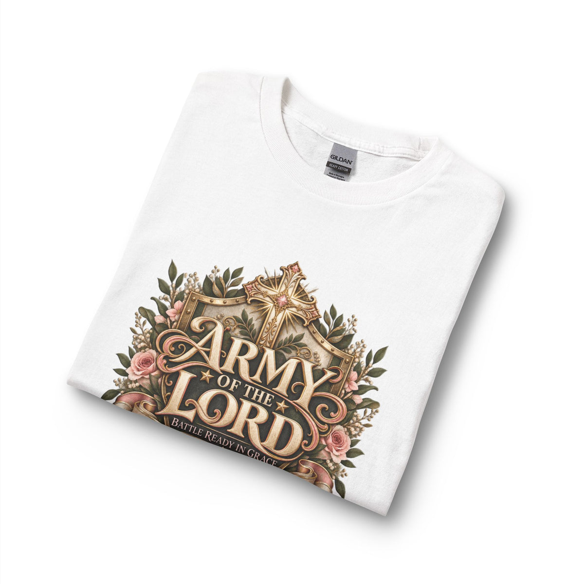 Army of the Lord — Battle Ready in Grace Christian Long Sleeve Shirt