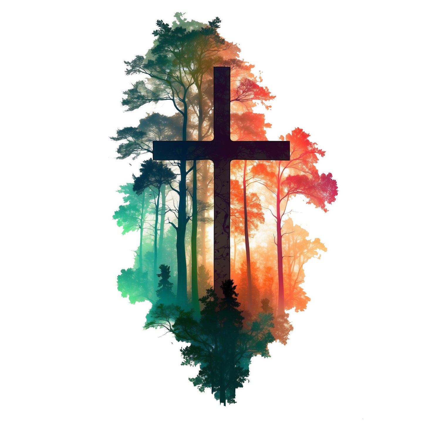Cross in the Wilderness  V-Neck Tee