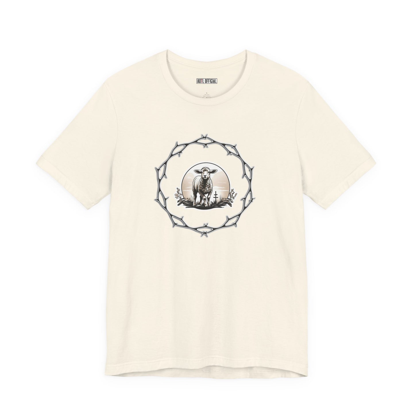 Circle of Thorns & Sacrificial Lamb Unisex  Short Sleeve Tee