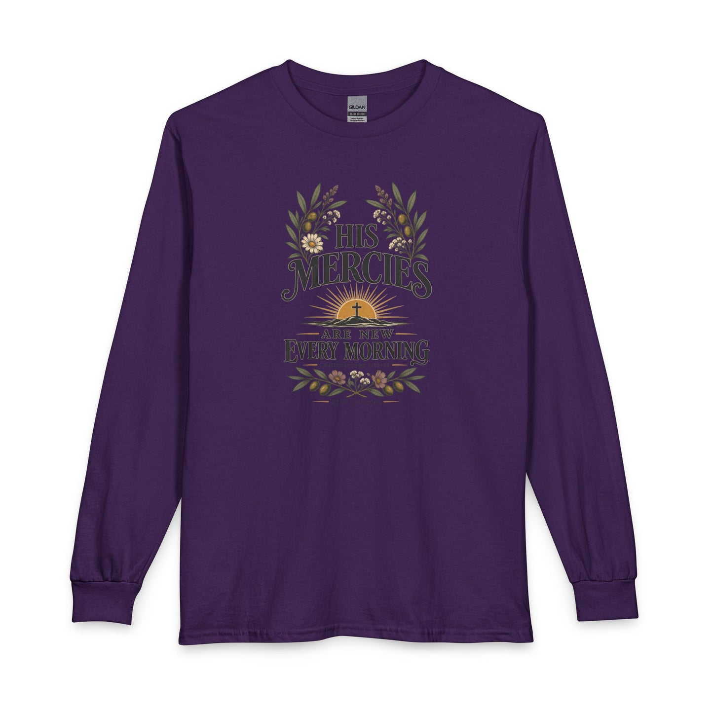His Mercies Are New Every Morning Christian Long Sleeve Shirt
