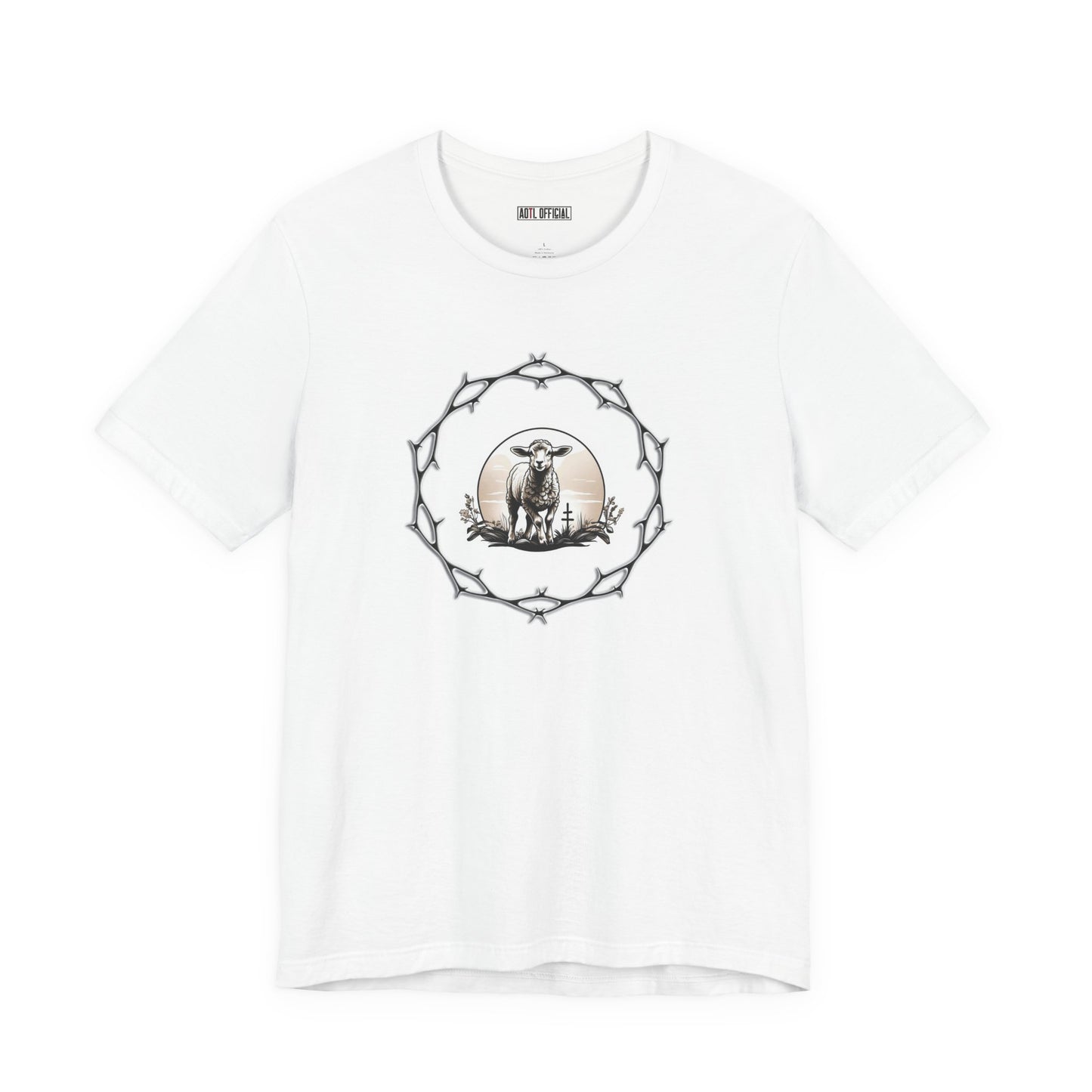 Circle of Thorns & Sacrificial Lamb Unisex  Short Sleeve Tee