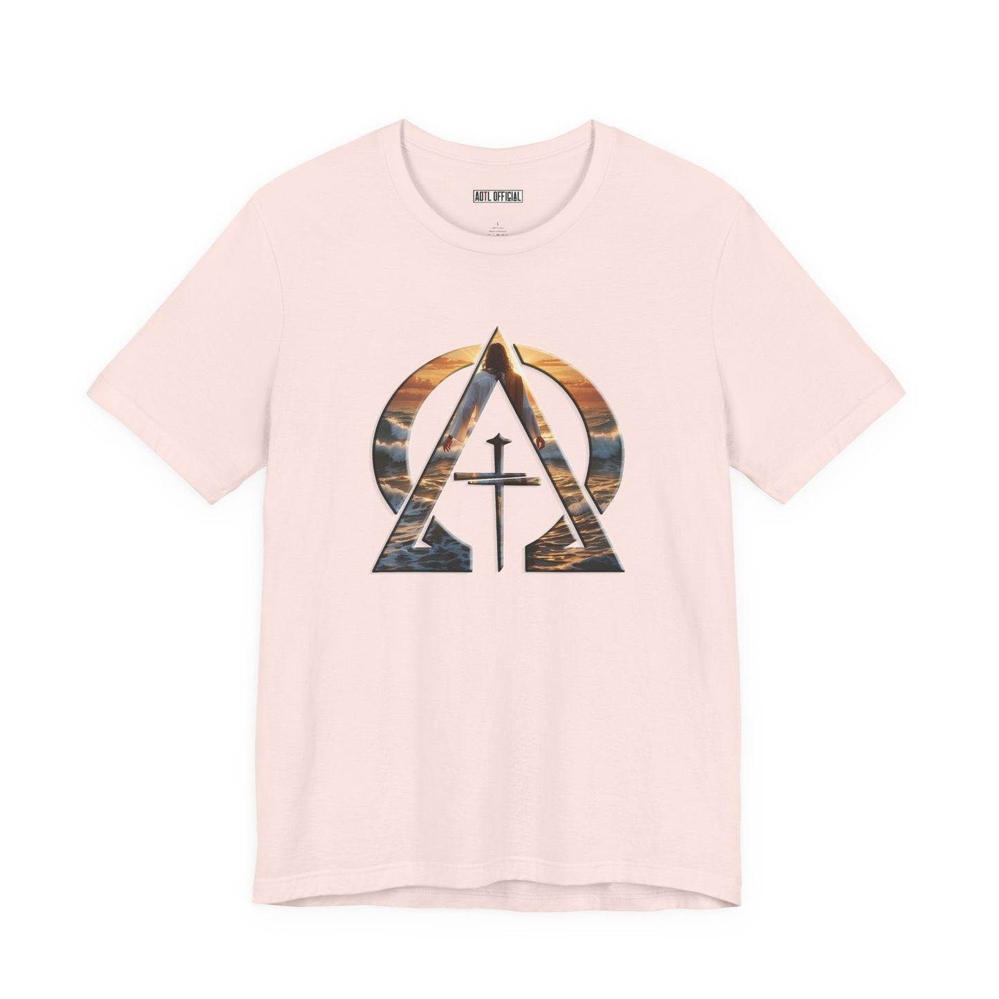 Devine Triad Alpha & Omega Jesus Walking On Water Unisex Short Sleeve Tee