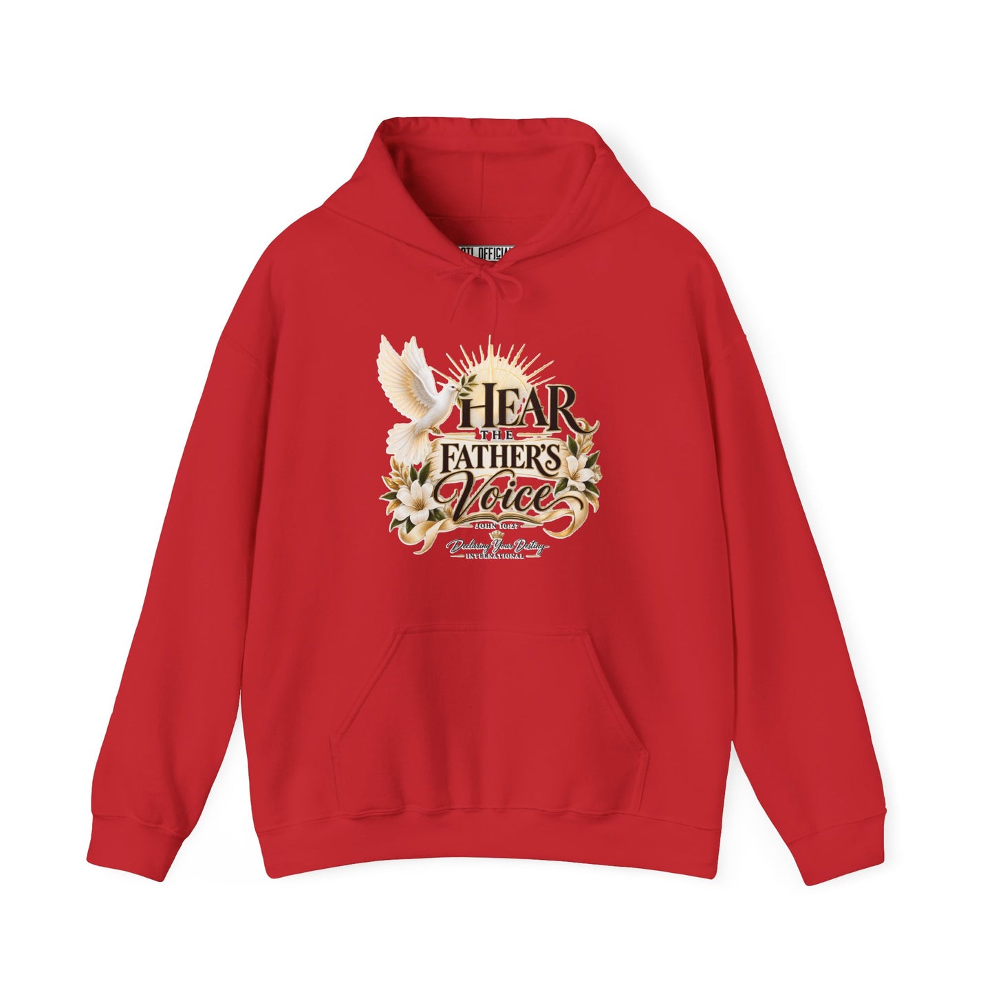 Hear the Father’s Voice Declaring Your Destiny Christian Hoodie