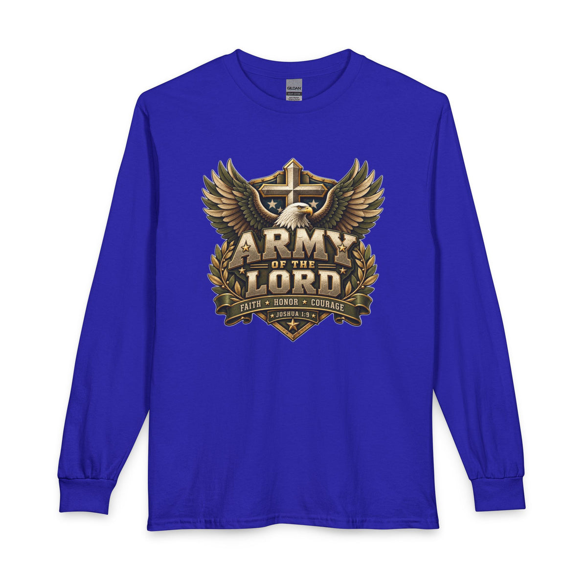 Army of the Lord — Faith, Honor & Courage Christian Long Sleeve Shirt