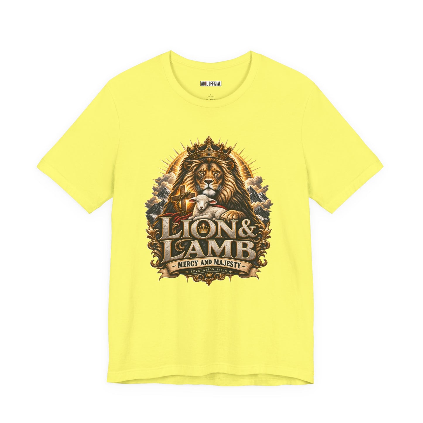 Lion & Lamb – Mercy and Majesty Christian T-shirt