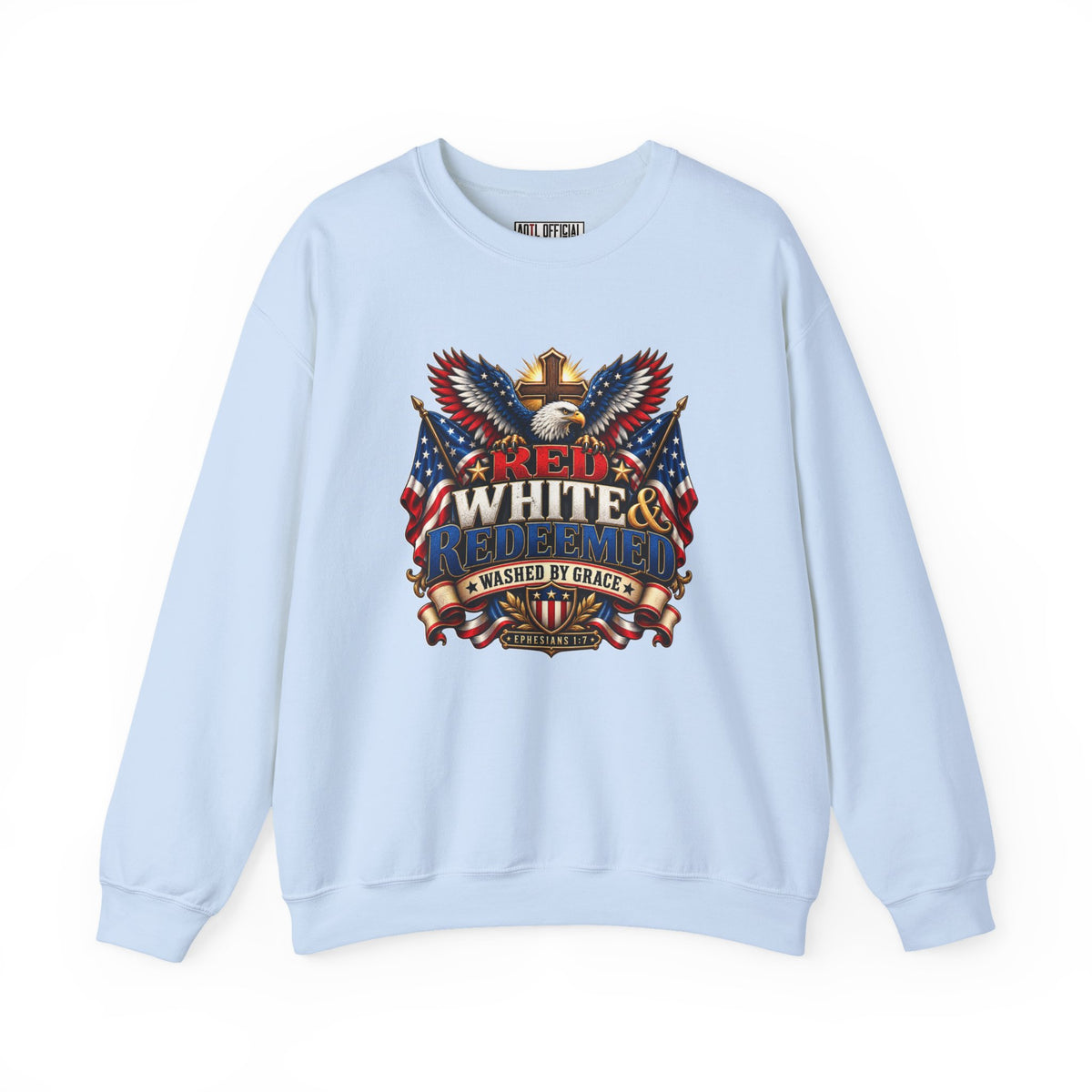 Red, White & Redeemed Christian Sweatshirt