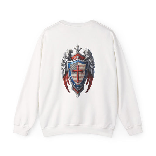 DYD USA Logo/Winged Guardian Unisex Heavy Blend™ Crewneck Sweatshirt
