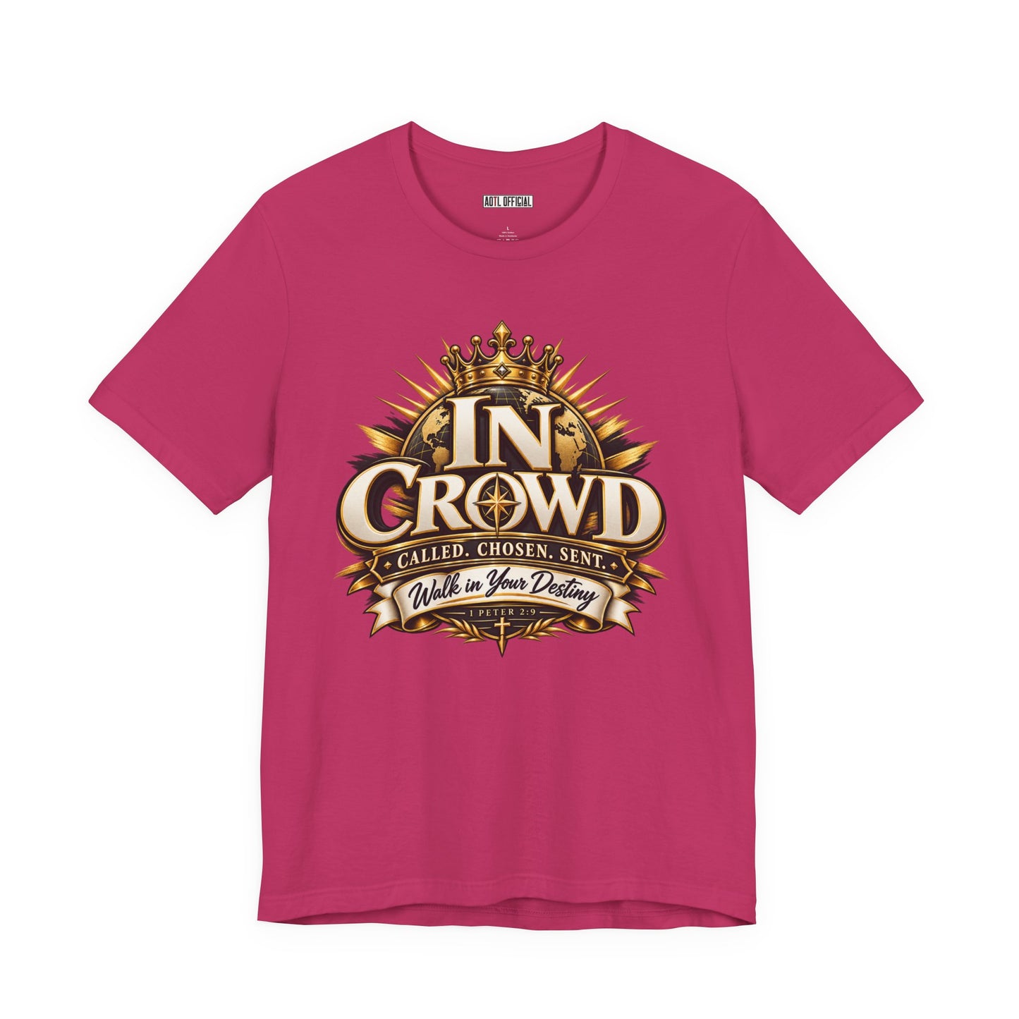 In Crowd – Called. Chosen. Sent.  Christian T-shirt