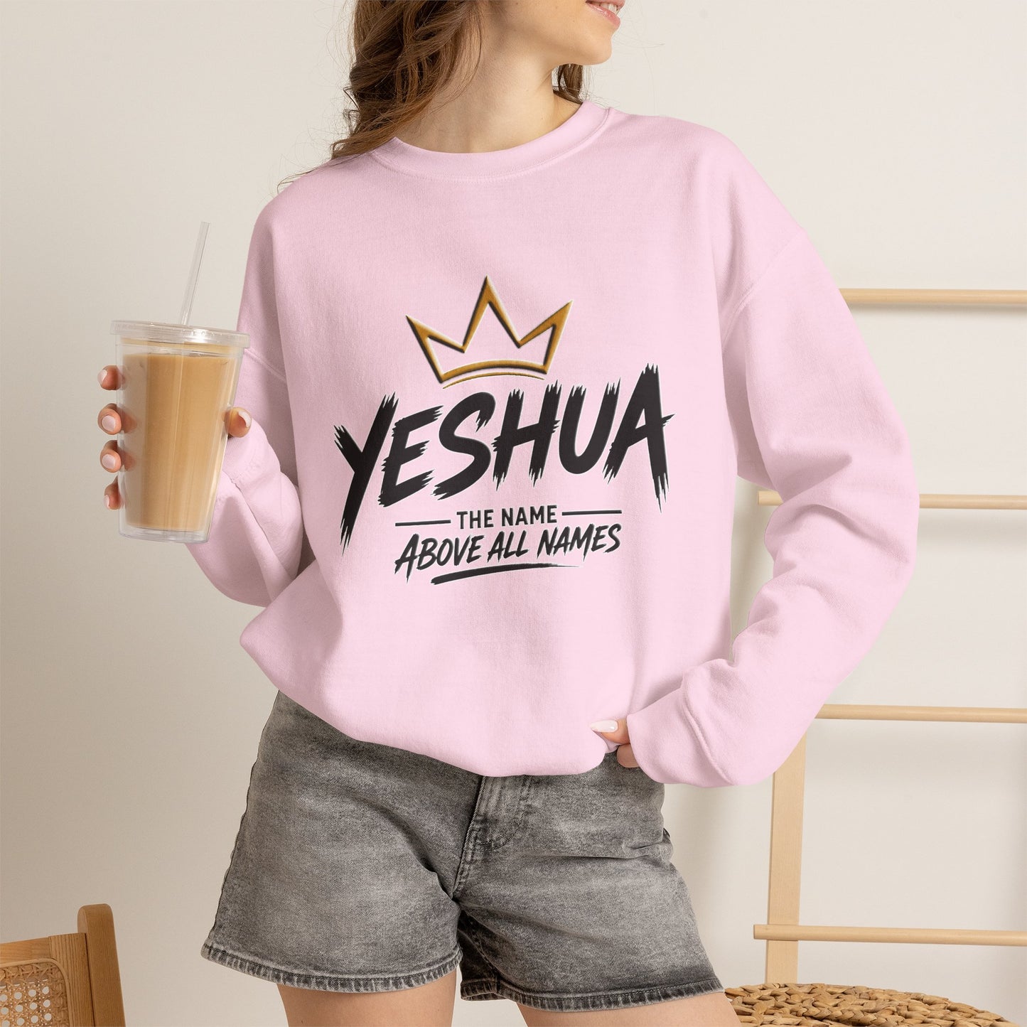 Yeshua, The Name Above All Names Christian Sweatshirt